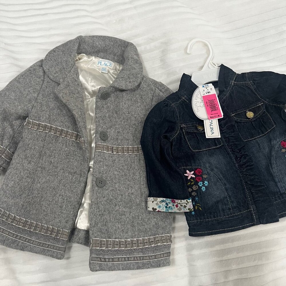 Baby Girl Jackets Bundle 6-12 months
